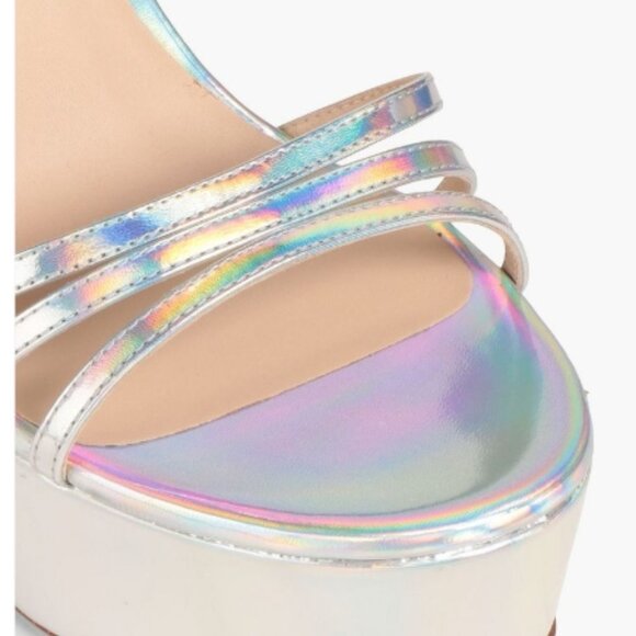 Stuart Weitzman Silver Heels - Picture 3 of 5